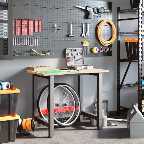  tömör tölgyfa munkapad 100 x 60 x 81,5 cm