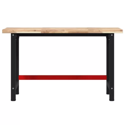  tömör akácfa négyszög alakú munkapad 140 x 60 x 83 cm