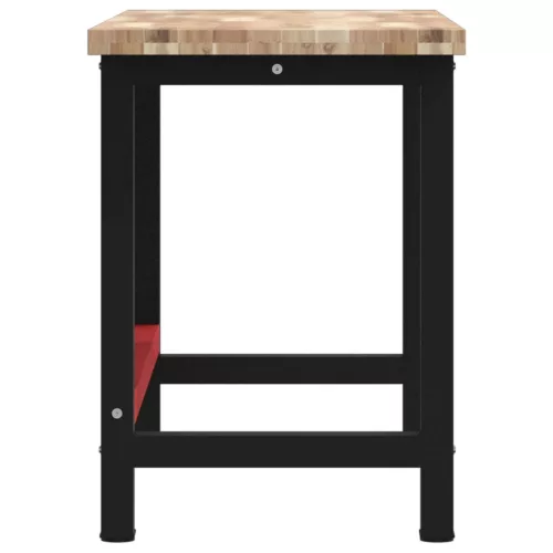  tömör akácfa négyszög alakú munkapad 140 x 60 x 83 cm