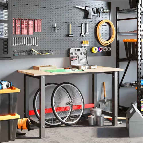  tömör tölgyfa munkapad 140 x 60 x 81,5 cm