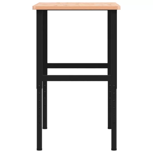  tömör bükkfa négyszög alakú munkapad 100 x 60 x (71,5-98) cm