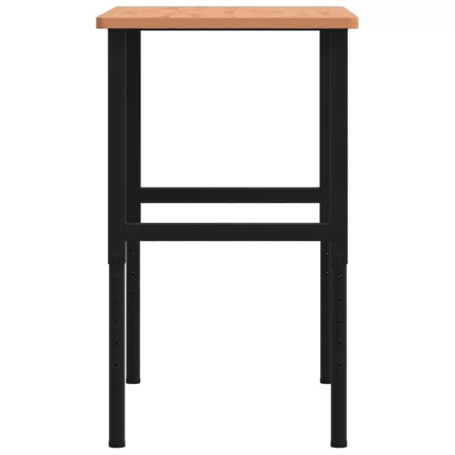  tömör bükkfa négyszög alakú munkapad 100 x 60 x (71,5-98) cm