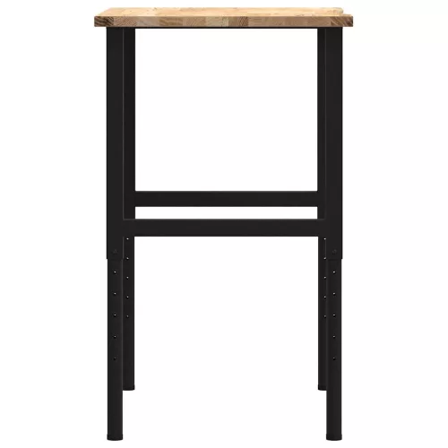  tömör tölgyfa munkapad 80 x 60 x (71,5-98) cm