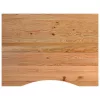  világosbarna tömör tölgyfa munkapad 80 x 60 x (71,5-98) cm