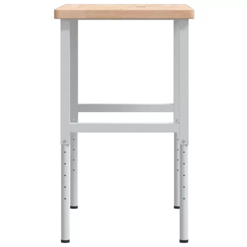  tömör tölgyfa négyszög alakú munkapad 100 x 60 x (73-99,5) cm