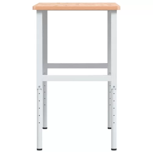  tömör bükkfa négyszög alakú munkapad 100 x 60 x (71,5-98) cm