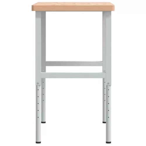  tömör bükkfa négyszög alakú munkapad 100 x 60 x (73-99,5) cm