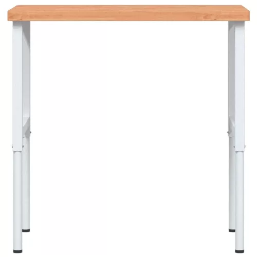  tömör bükkfa négyszög alakú munkapad 100 x 60 x (73-99,5) cm