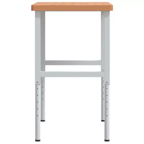  tömör bükkfa négyszög alakú munkapad 100 x 60 x (73-99,5) cm