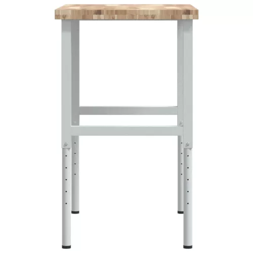  tömör bükkfa négyszög alakú munkapad 100 x 60 x (73-99,5) cm