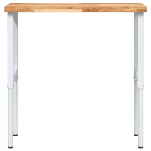  tömör bükkfa négyszög alakú munkapad 100 x 60 x (73-99,5) cm