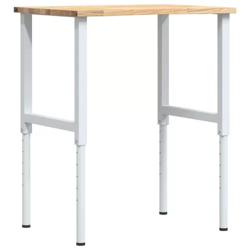  tömör tölgyfa munkapad 80 x 60 x (71,5-98) cm