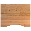  világosbarna tömör tölgyfa munkapad 80 x 60 x (71,5-98) cm