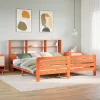  viaszbarna tömör fenyőfa ágy matrac nélkül 180 x 200 cm