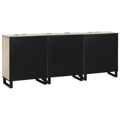  Fürdőszoba bútor szett fiókkal polcokkal tárolóval ajtóval 3 pcs Fehér 180 x 33 x 75 cm