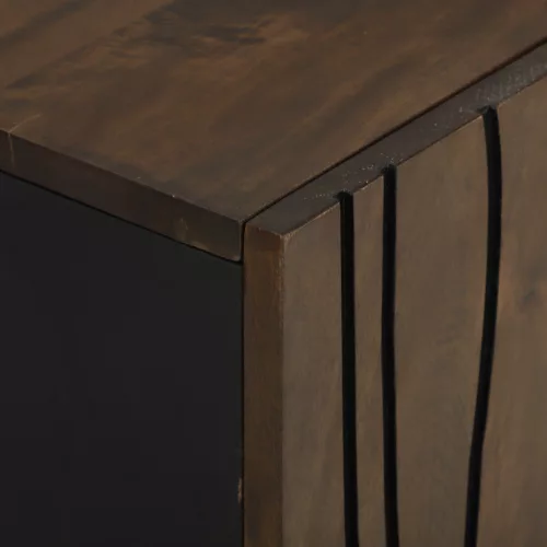  Fürdőszoba bútor szett fiókkal 3 pcs Dióbarna 38 x 33 x 160 cm