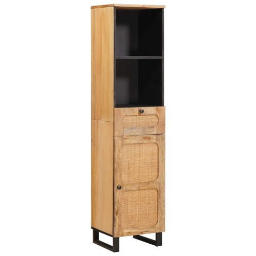  Fürdőszoba szettek fiókkal polcokkal Természetes Tömör Mangófát