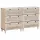  Széf 2 pcs Fehér 120 x 33,5 x 75 cm tömör mangófa
