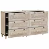  Széf 2 pcs Fehér 120 x 33,5 x 75 cm tömör mangófa