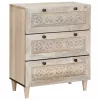  Széf 2 pcs Fehér 120 x 33,5 x 75 cm tömör mangófa