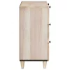  Széf 2 pcs Fehér 120 x 33,5 x 75 cm tömör mangófa