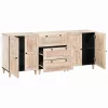  Széf 3 pcs Fehér 180 x 33,5 x 75 cm tömör mangófa