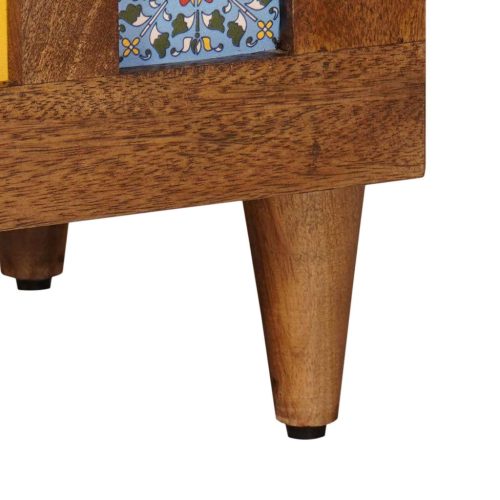  Széf 2 pcs Dió 60 x 33,5 x 75 cm Tömör Mangófát