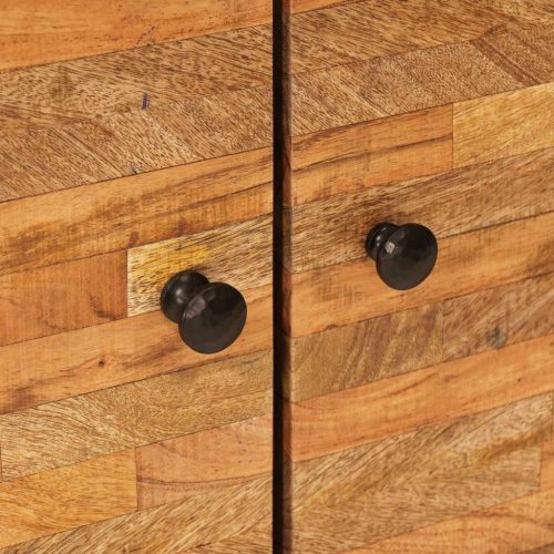  Fürdőszoba szettek tárolóval ajtóval Természetes Tömör Mangófát