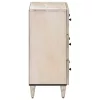  Széf 2 pcs Fehér 60 x 33,5 x 75 cm Tömör Mangófát
