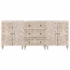  Széf 3 pcs Fehér 60 x 33,5 x 75 cm Tömör Mangófát