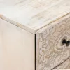  Széf 3 pcs Fehér 60 x 33,5 x 75 cm Tömör Mangófát