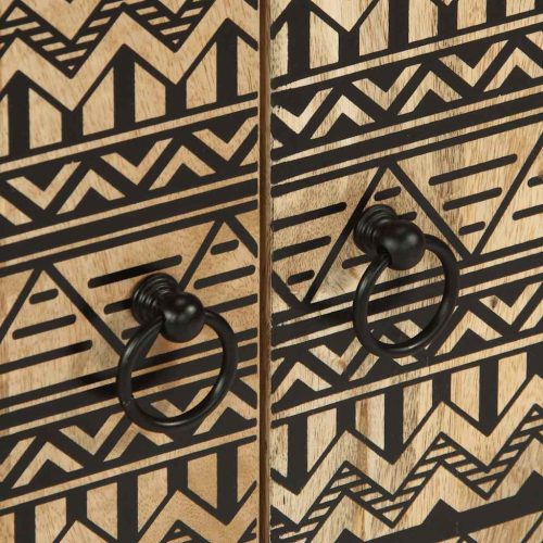  2 részes tömör mangófa fürdőszobai bútorszett