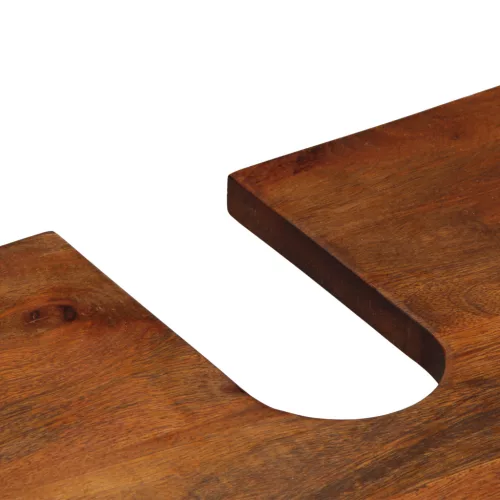  3 darabos fürdőszoba bútor készlet tömör mangófából