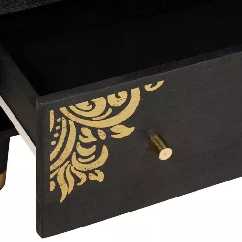  Fürdőszobai Szekrény Szett 3 pcs Fekete 180 x 33 x 75 cm