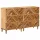  Tároló szekrények 2 pcs Barna 60 x 33,5 x 75 cm Tömör Mangófát