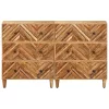  Tároló szekrények 2 pcs Barna 60 x 33,5 x 75 cm Tömör Mangófát