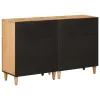  Tároló szekrények 2 pcs Barna 60 x 33,5 x 75 cm Tömör Mangófát