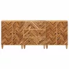  Tároló szekrények 3 pcs Barna 60 x 33,5 x 75 cm Tömör Mangófát