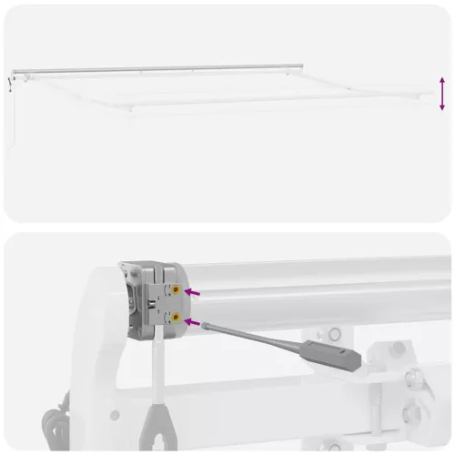  burgundi vörös automata kihúzható napellenző 500 x 300 cm