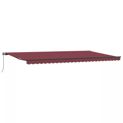  burgundi vörös kézzel kihúzható napellenző 600 x 300 cm