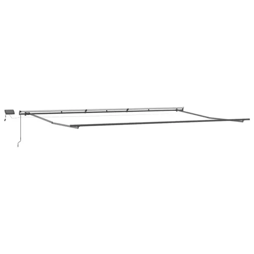  burgundi vörös kézzel kihúzható LED-es napellenző 600 x 300 cm