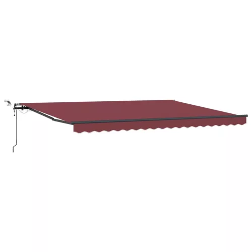  barna automata kihúzható LED-es napellenző 450 x 300 cm