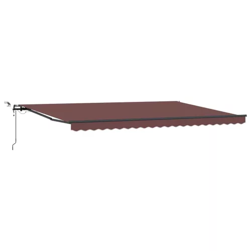  barna automata kihúzható LED-es napellenző 500 x 300 cm