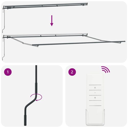  antracitszürke-fehér automata kihúzható napellenző 400 x 300 cm