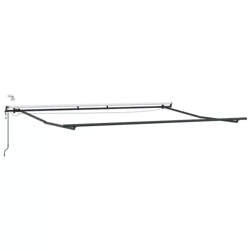  antracitszürke-fehér automata kihúzható napellenző 400 x 300 cm