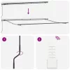  antracitszürke-fehér automata kihúzható napellenző 450 x 300 cm