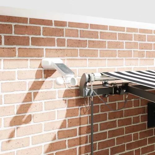  antracitszürke-fehér automata kihúzható napellenző 450 x 300 cm