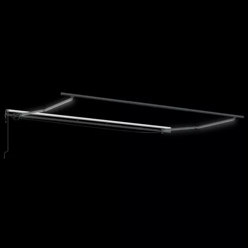  antracitszürke-fehér automata kihúzható napellenző 500 x 300 cm