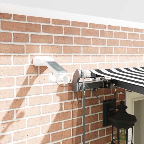  antracitszürke-fehér automata kihúzható napellenző 600x300 cm