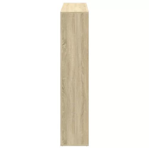  sonoma tölgyszínű szerelt fa könyvszekrény 137,5 x 29 x 137,5cm